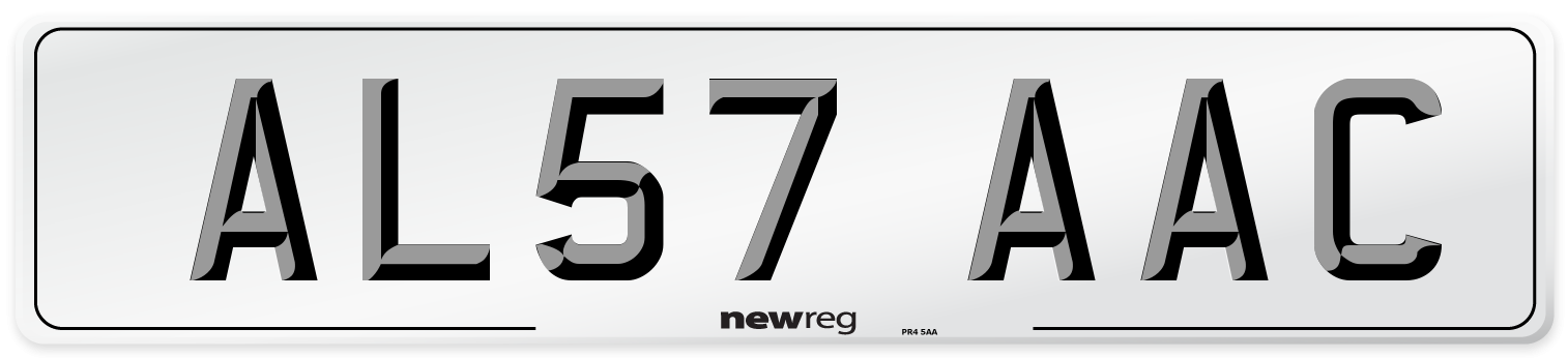 AL57 AAC Number Plate from New Reg